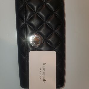 Kate Spade Black Quilted Clutch